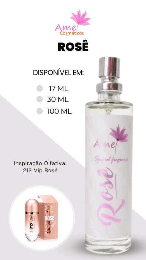 Amei Cosméticos - Perfume Rosê