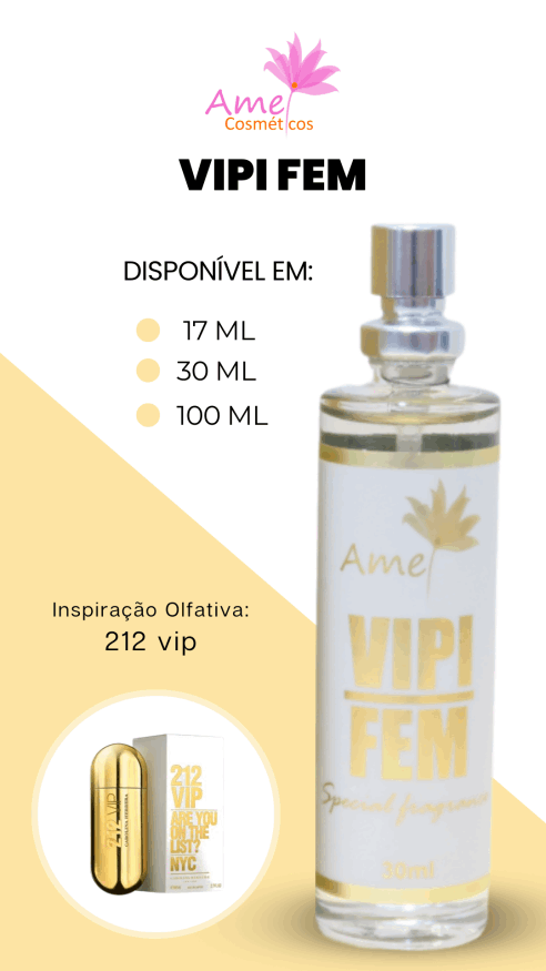 Amei Cosméticos - Perfume Vipi Fem