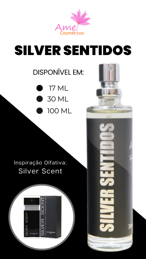 Amei Cosméticos - Perfume Silver Sentidos