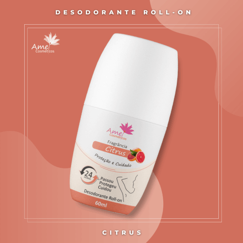 Amei Cosméticos - Desodorante Roll on - Citrus
