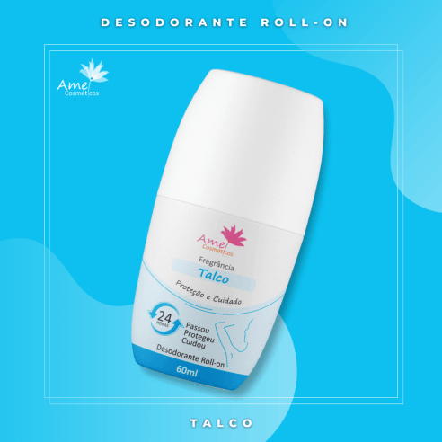 Amei Cosméticos - Desodorante Roll on - Talco