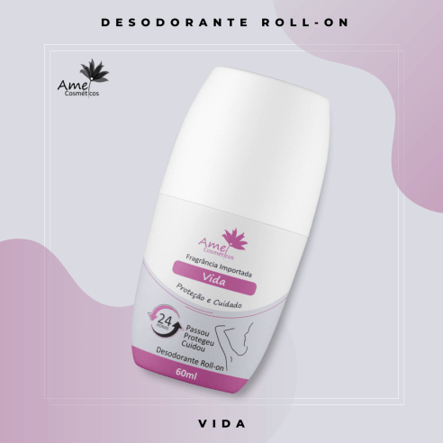 Amei Cosméticos - Desodorante Roll on - Vida