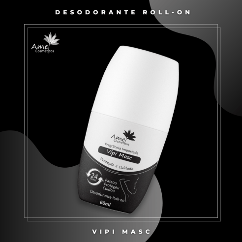 Amei Cosméticos - Desodorante Roll on - Vipi Masc