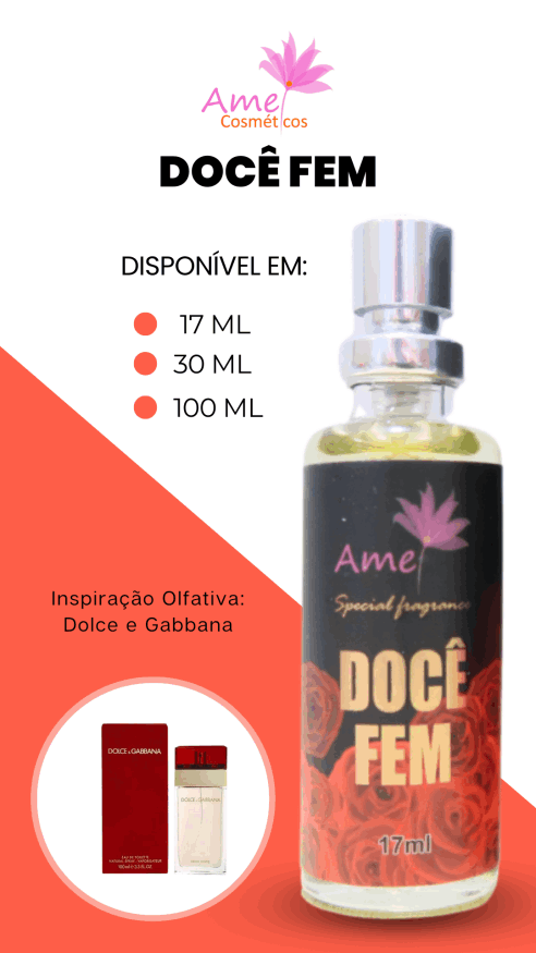 Amei Cosméticos - Perfume Docê Fem