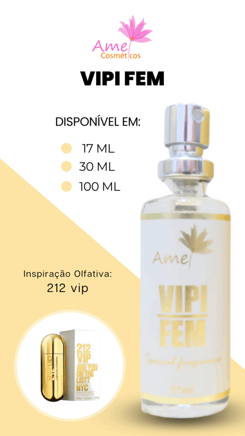 Amei Cosméticos - Perfume Vipi Fem