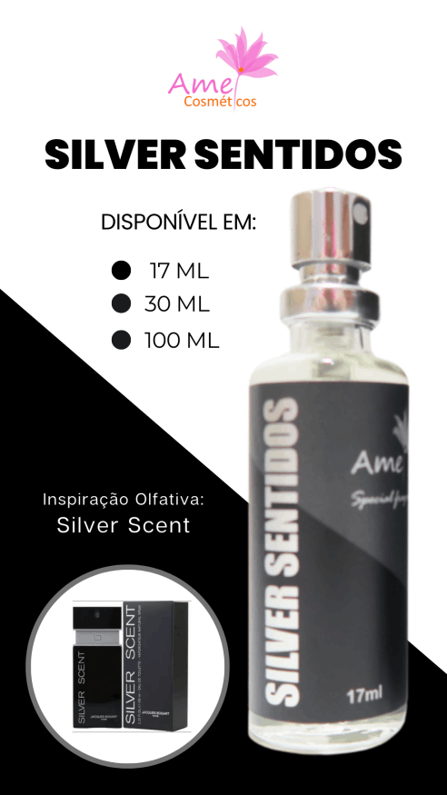 Amei Cosméticos - Perfume Silver Sentidos