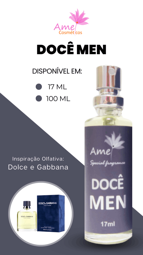 Amei Cosméticos - Perfume Docê Men